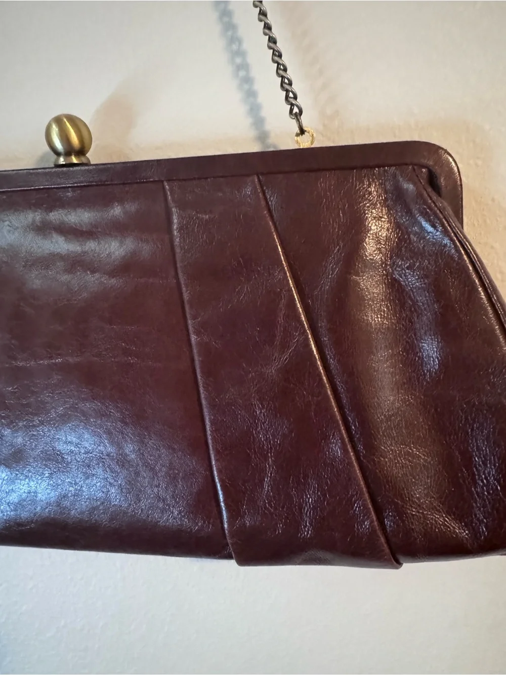 Hobo International Pleated Kisslock Shoulder Bag